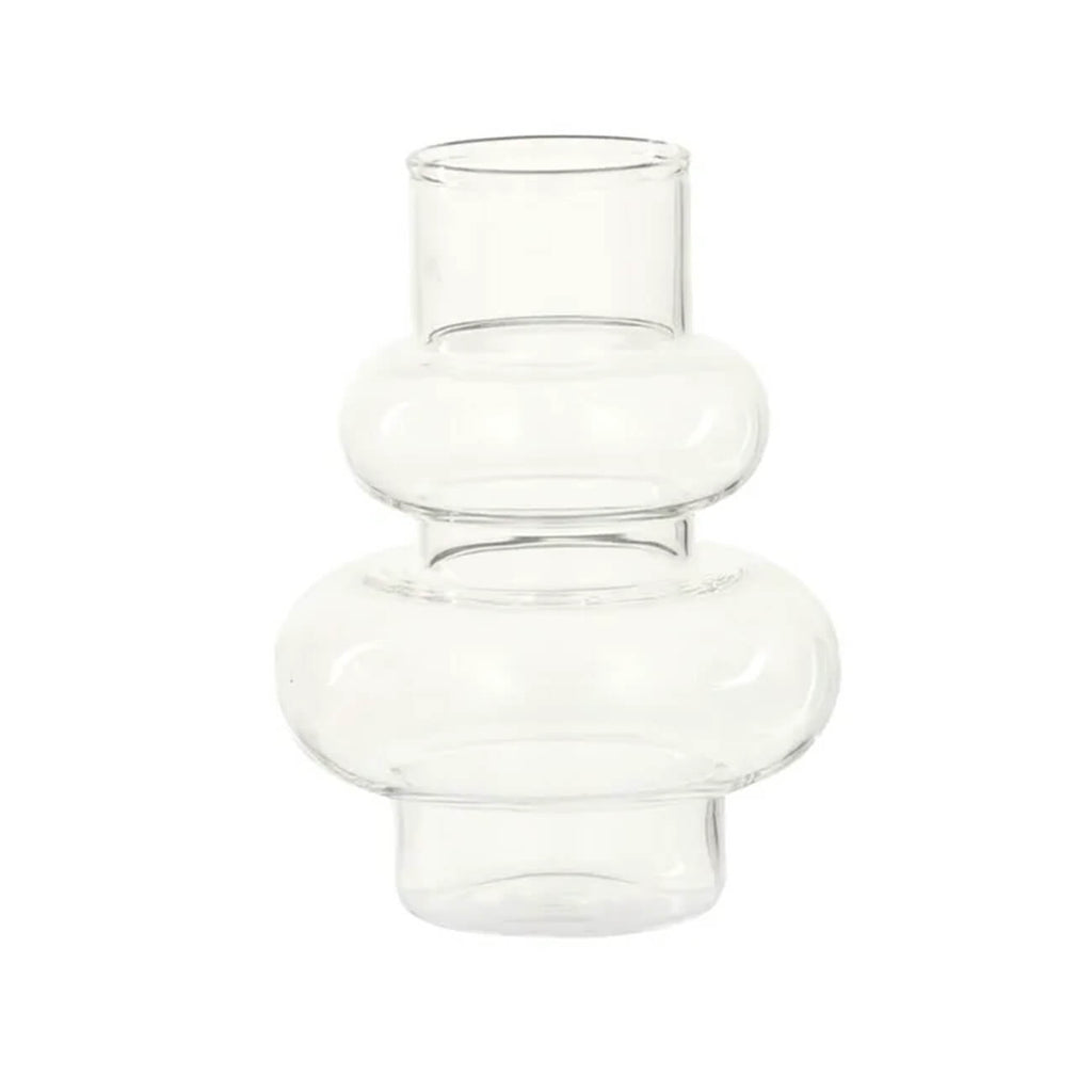 Chimere Clear Glass Vase 10cm x 14cm height - Table Decor & Styling Items, Side Serve Tableware Shop, Perth WA